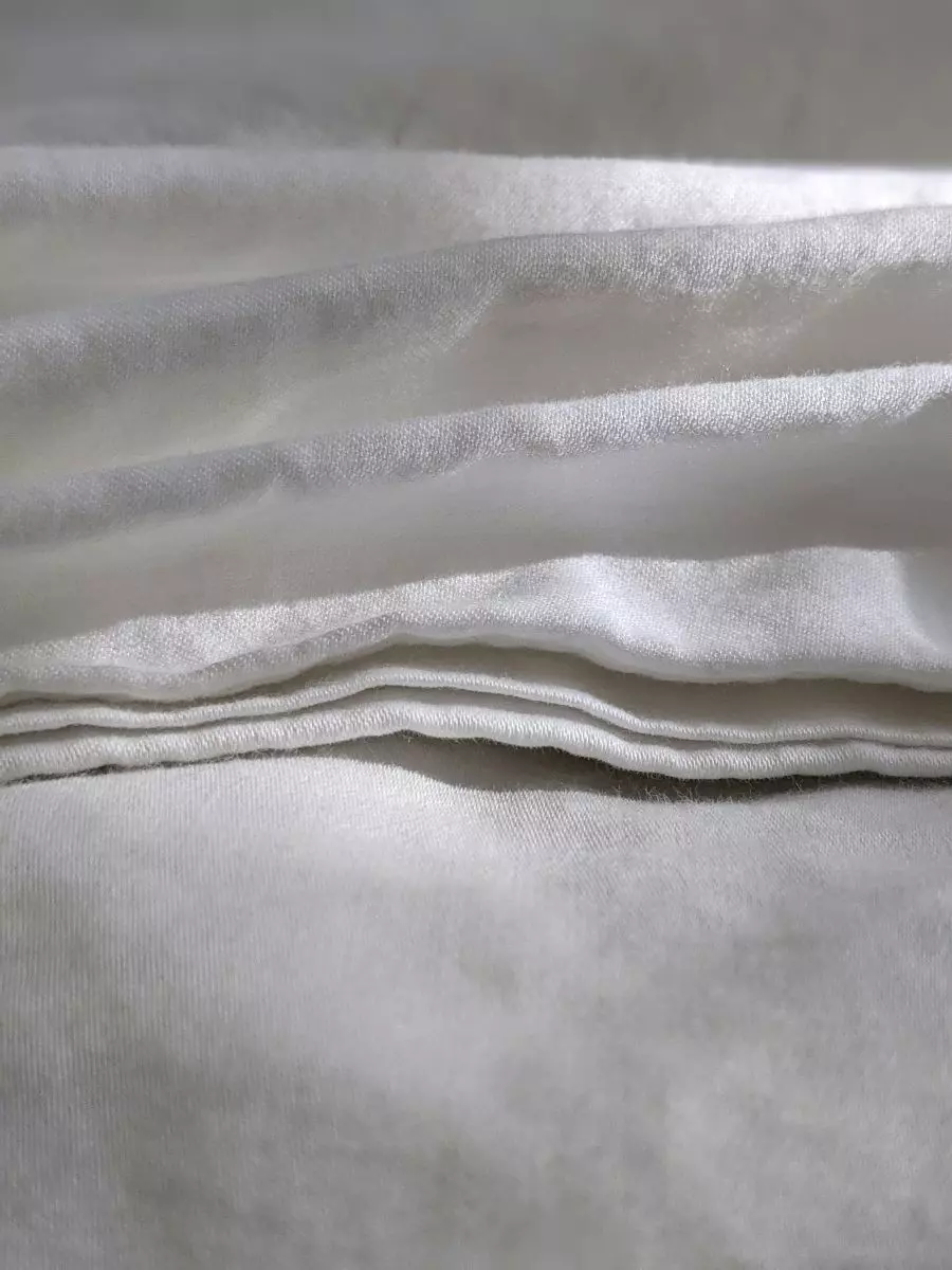 linen in a bed
